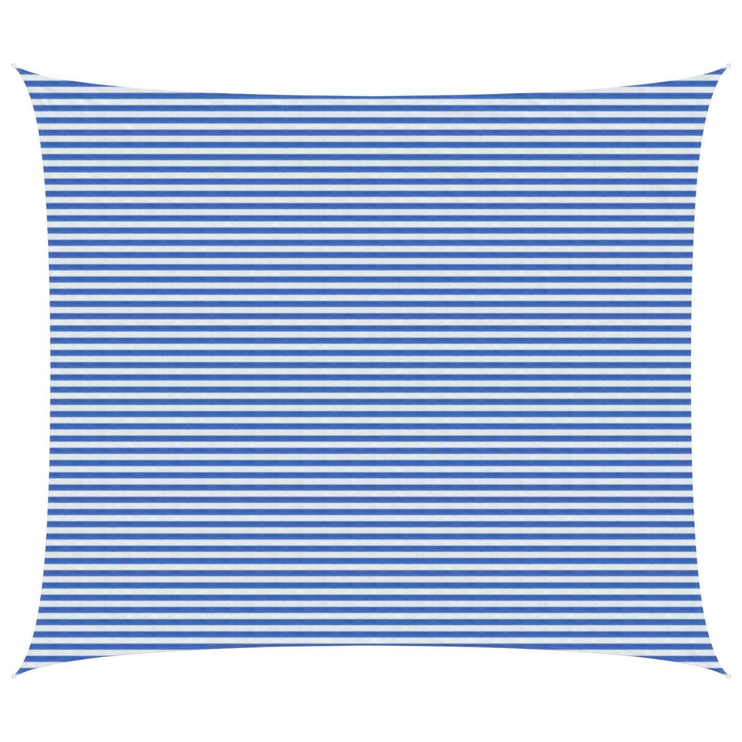 Sunshade Sail Blue and White 6 x 7 m HDPE
