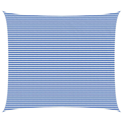 Sunshade Sail Blue and White 6 x 7 m HDPE