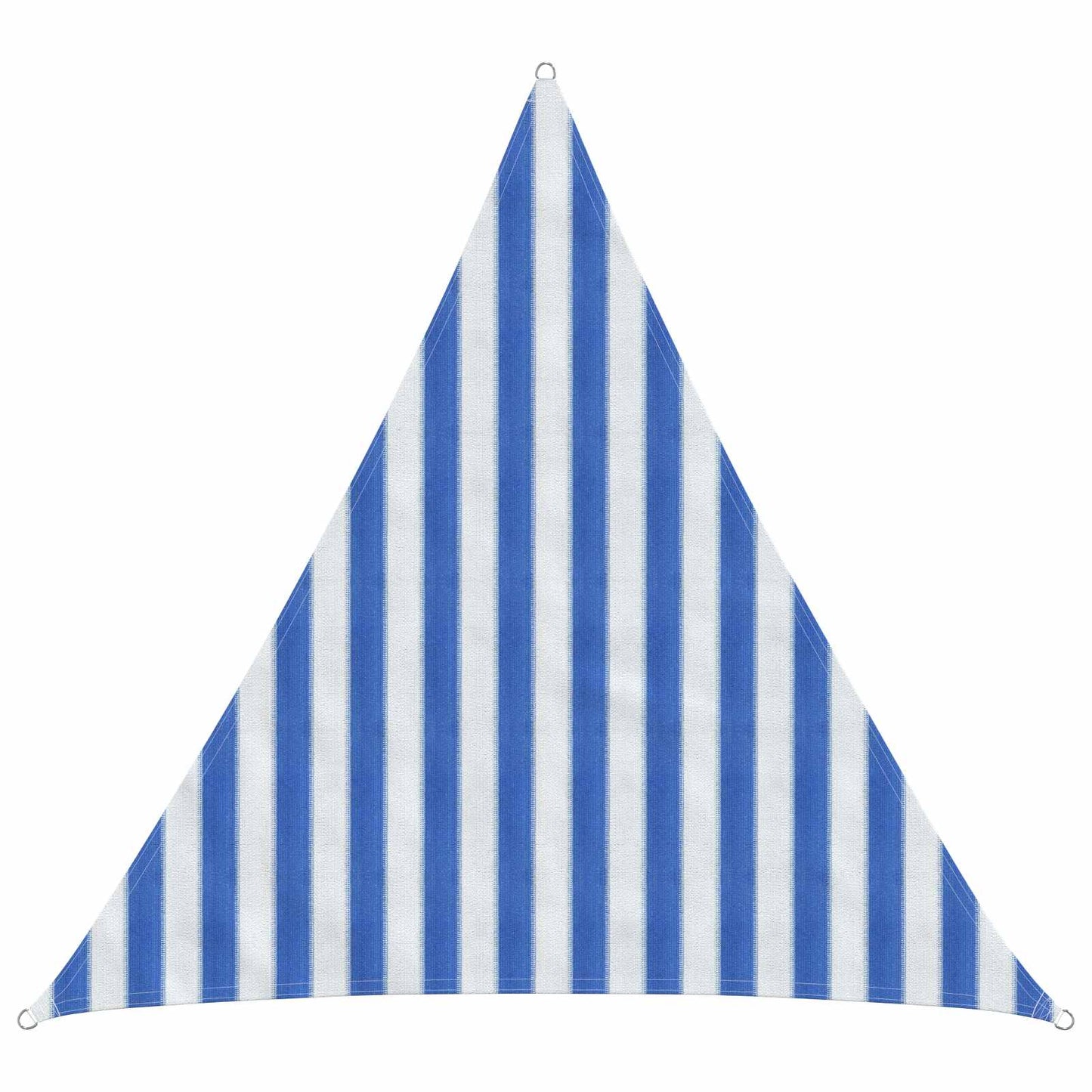Sunshade Sail Blue and White 2 x 2 x 2 m HDPE