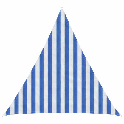 Sunshade Sail Blue and White 2 x 2 x 2 m HDPE