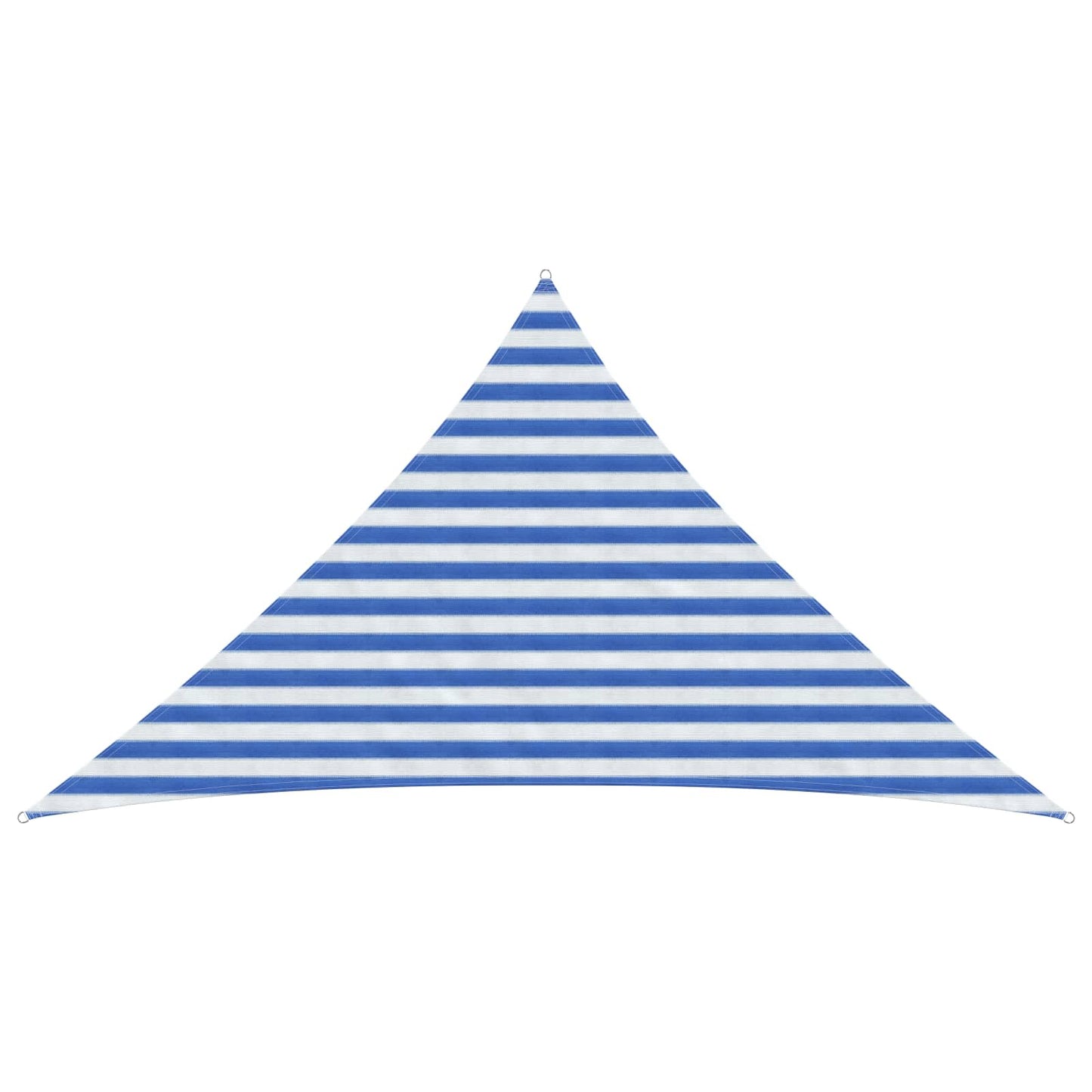 Sunshade Sail Blue and White 2.5 x 2.5 x 3.5 m HDPE