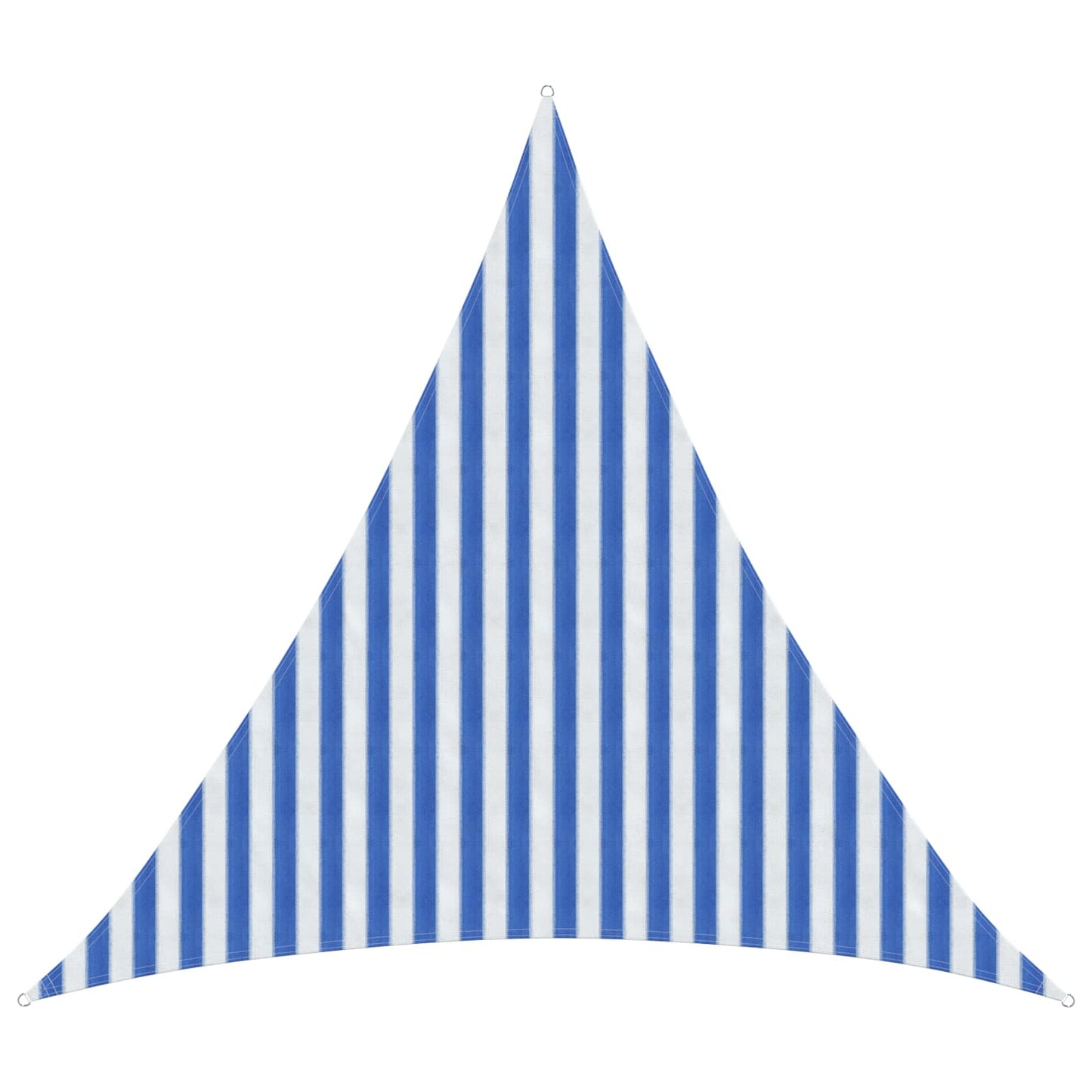 Sunshade Sail Blue and White 3 x 3 x 3 m HDPE