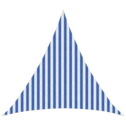 Sunshade Sail Blue and White 3 x 3 x 3 m HDPE