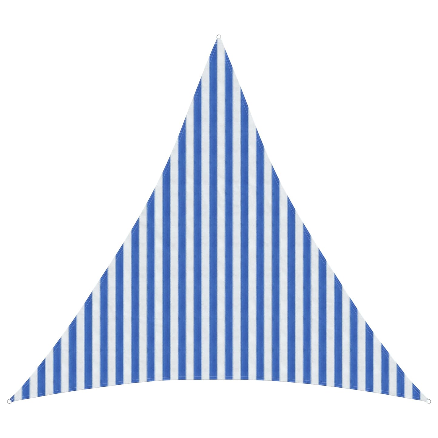 Sunshade Sail Blue and White 3.6 x 3.6 x 3.6 m HDPE