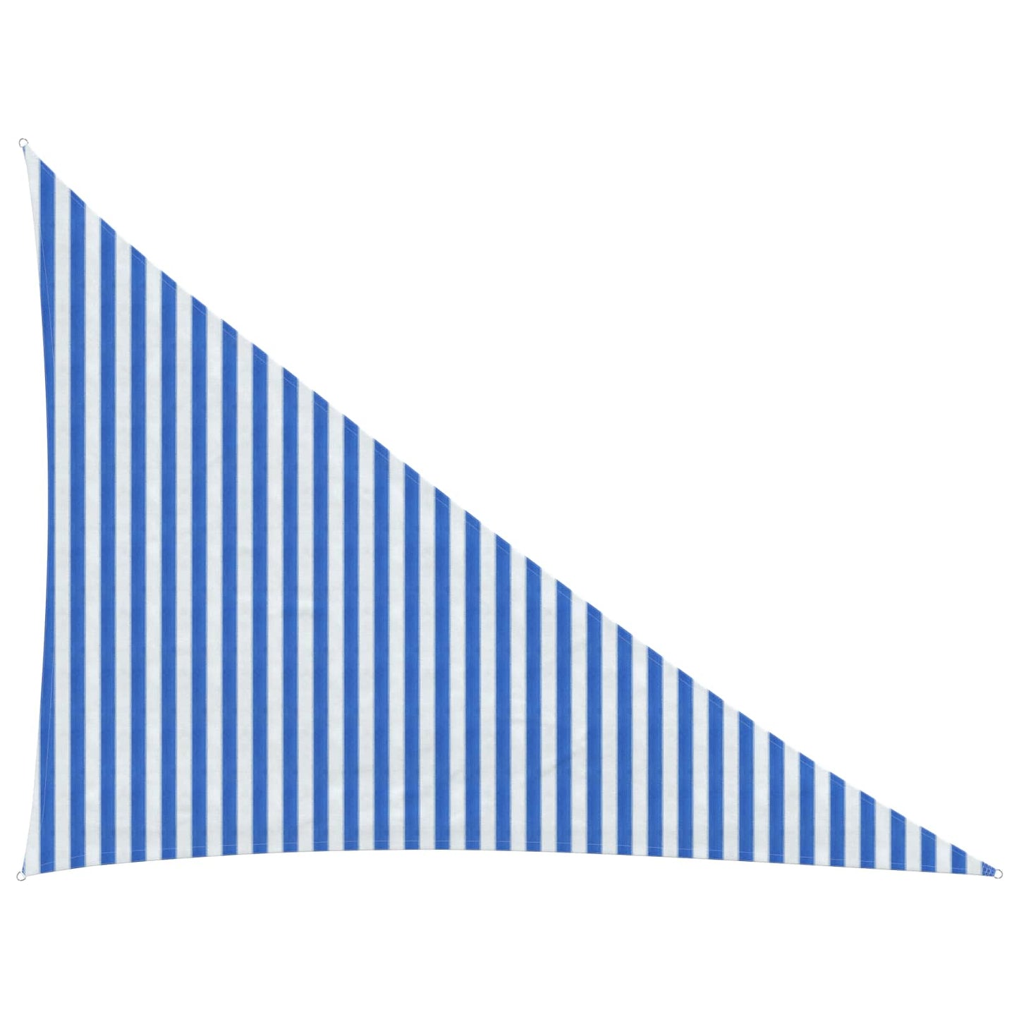 Sunshade Sail Blue and White 3 x 4 x 5 m HDPE