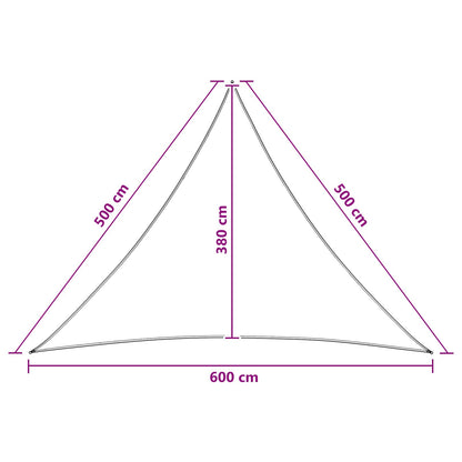 Sunshade Sail 5 x 5 x 6 m HDPE