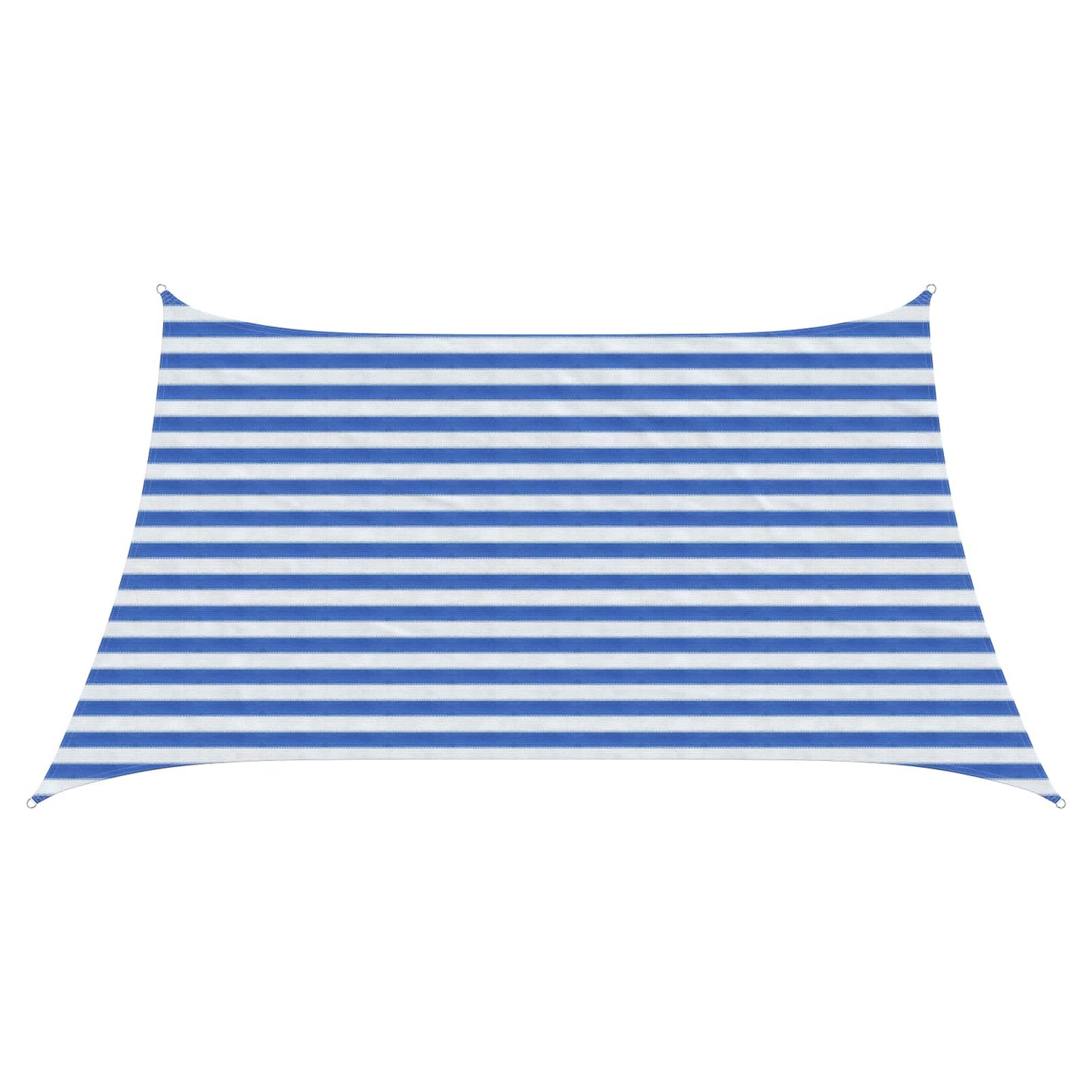 Sunshade Sail Blue and White 3 / 4 x 2 m HDPE