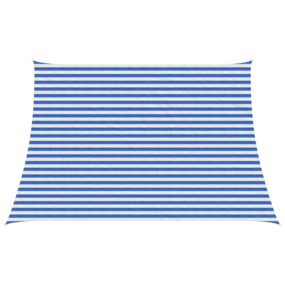 Sunshade Sail Blue and White 3 / 4 x 3 m HDPE