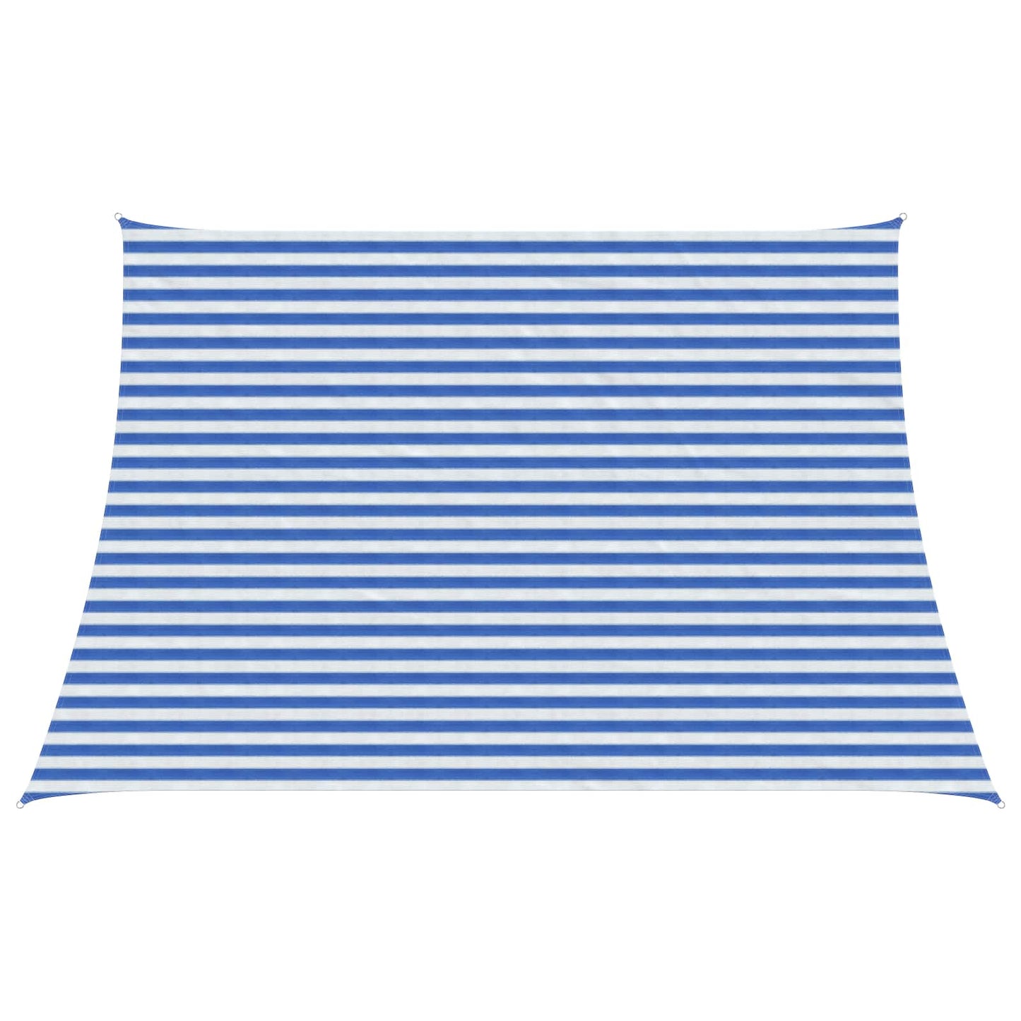 Sunshade Sail Blue and White 4 / 5 x 3 m HDPE