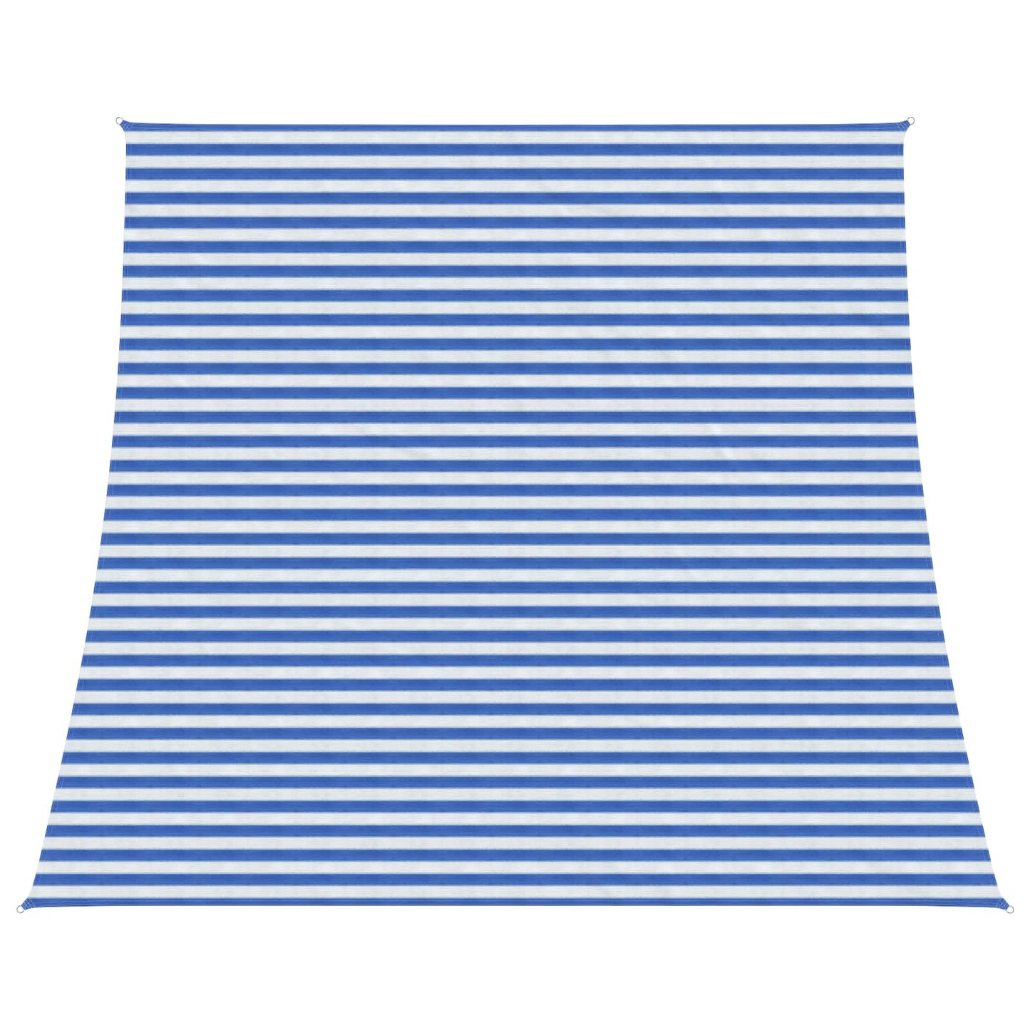Sunshade Sail Blue and White 4 / 5 x 4 m HDPE
