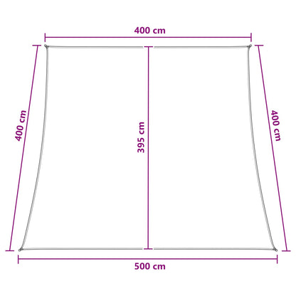 Sunshade Sail Blue and White 4 / 5 x 4 m HDPE