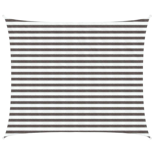 Sunshade Sail 2.5 x 3 m HDPE Rectangular Light Grey and White