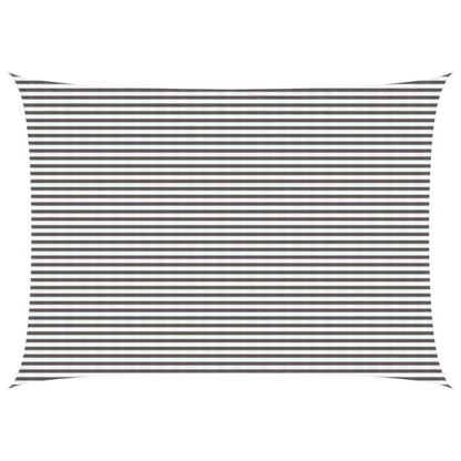 Sunshade Sail Light Grey and White 5 x 8 m HDPE