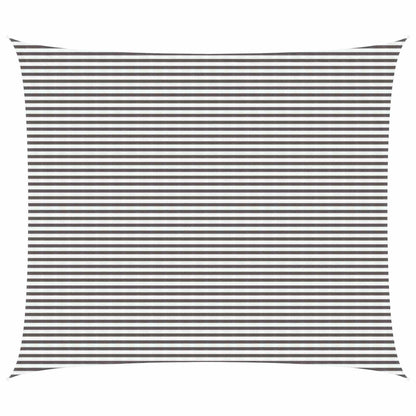 Sunshade Sail Light Grey and White 6 x 7 m HDPE