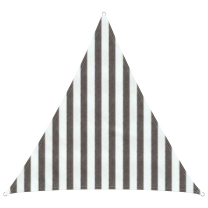 Sunshade Sail Light Grey and White 2 x 2 x 2 m HDPE