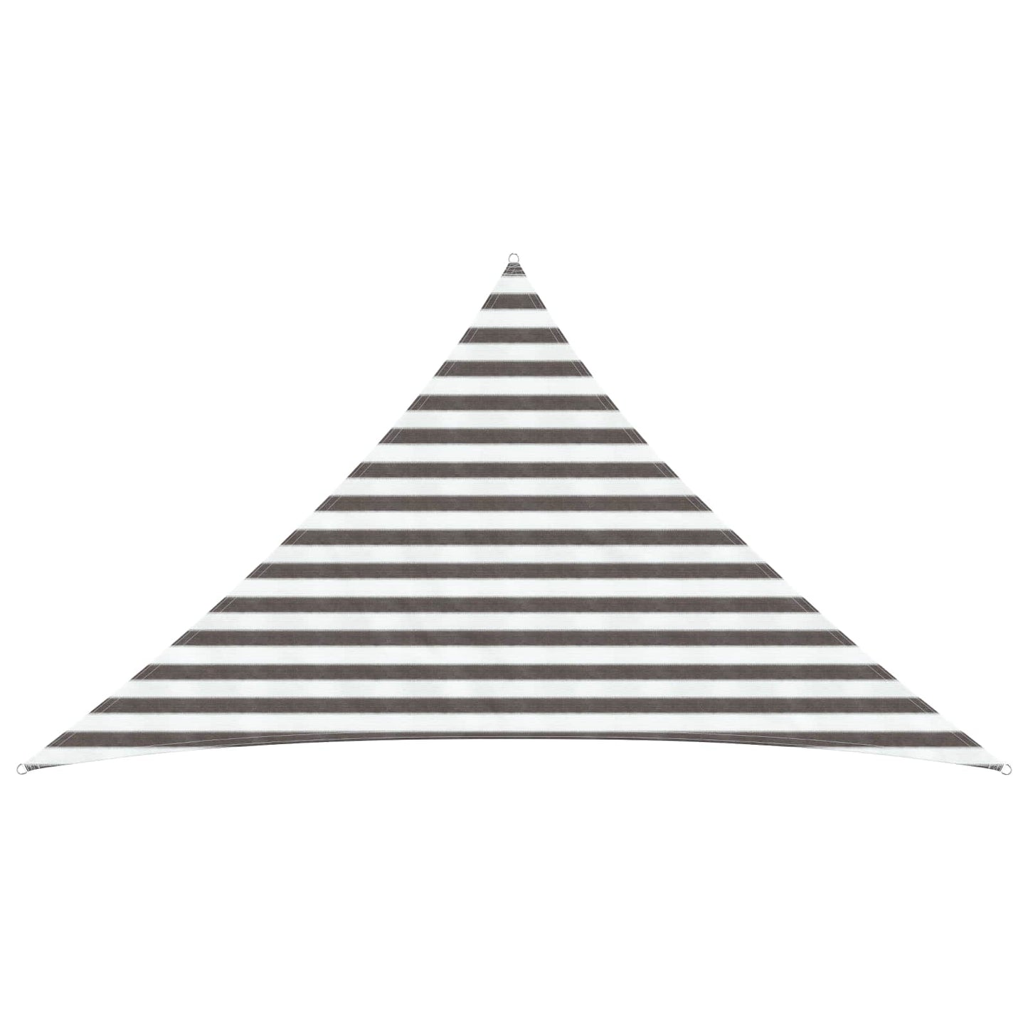 Sunshade Sail Light Grey and White 2.5 x 2.5 x 3.5 m HDPE
