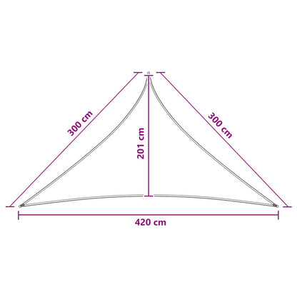 Sunshade Sail 3 x 3 x 4.2 m HDPE