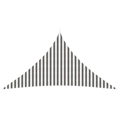 Sunshade Sail Light Grey and White 4.5 x 4.5 x 4.5 m HDPE