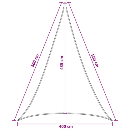 Sunshade Sail 4 x 5 x 5 m HDPE