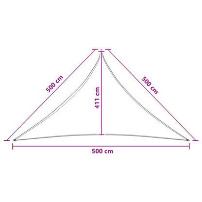Sunshade Sail 5 x 5 x 5 m HDPE