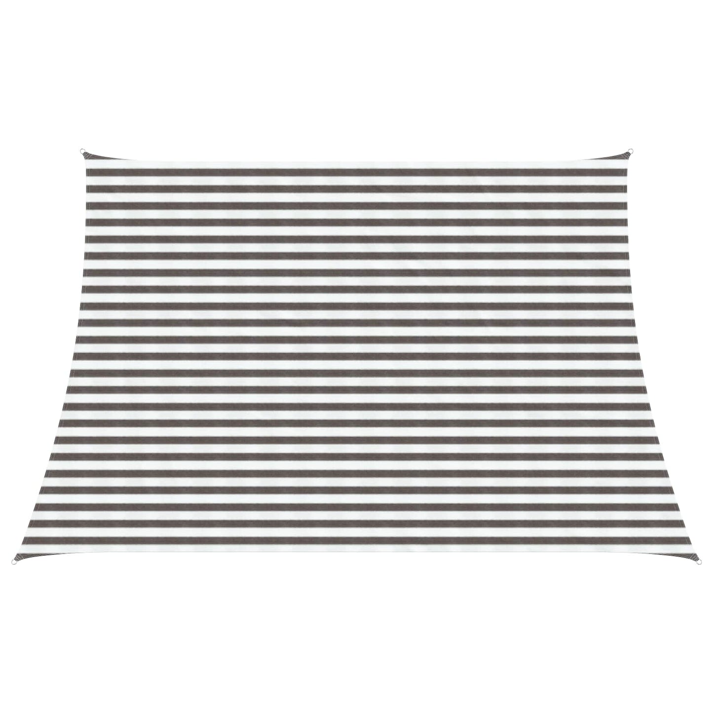 Sunshade Sail Light Grey and White 3 / 4 x 3 m HDPE