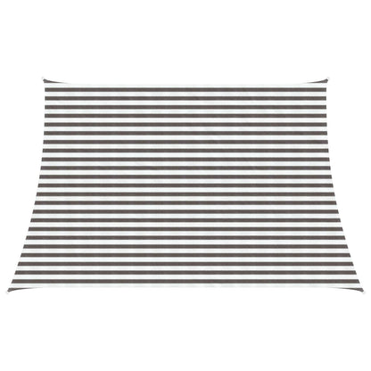 Sunshade Sail Light Grey and White 3 / 4 x 3 m HDPE
