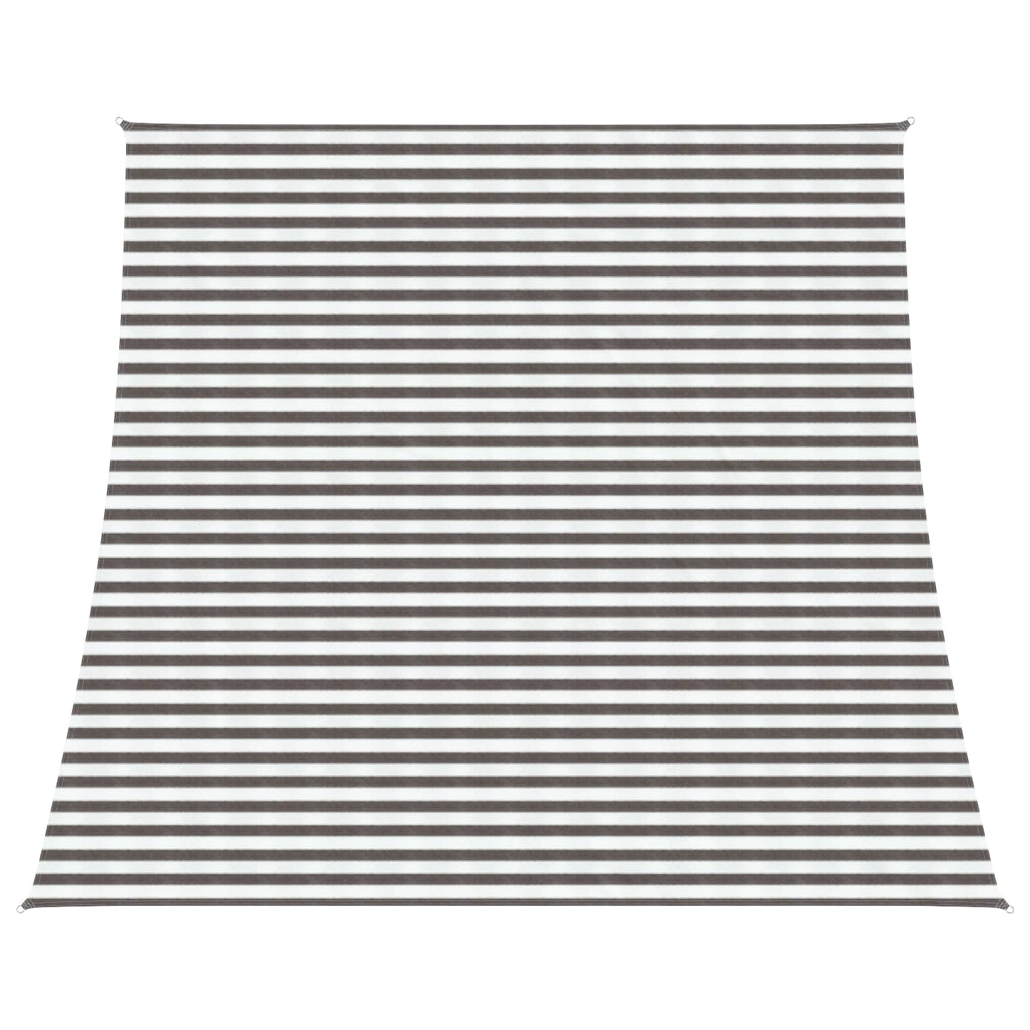 Sunshade Sail Light Grey and White 4 / 5 x 4 m HDPE