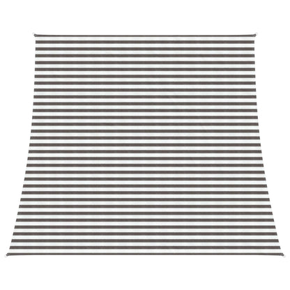 Sunshade Sail Light Grey and White 4 / 5 x 4 m HDPE