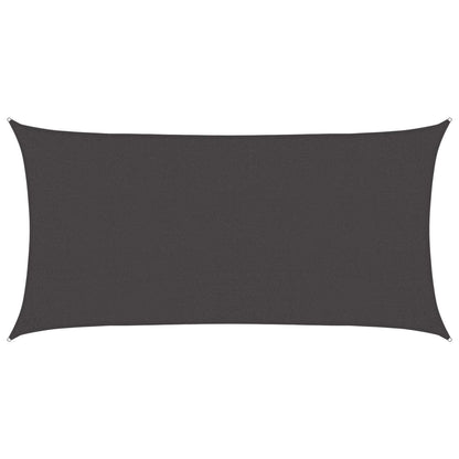 Sunshade Sail Anthracite 2 x 6 m HDPE