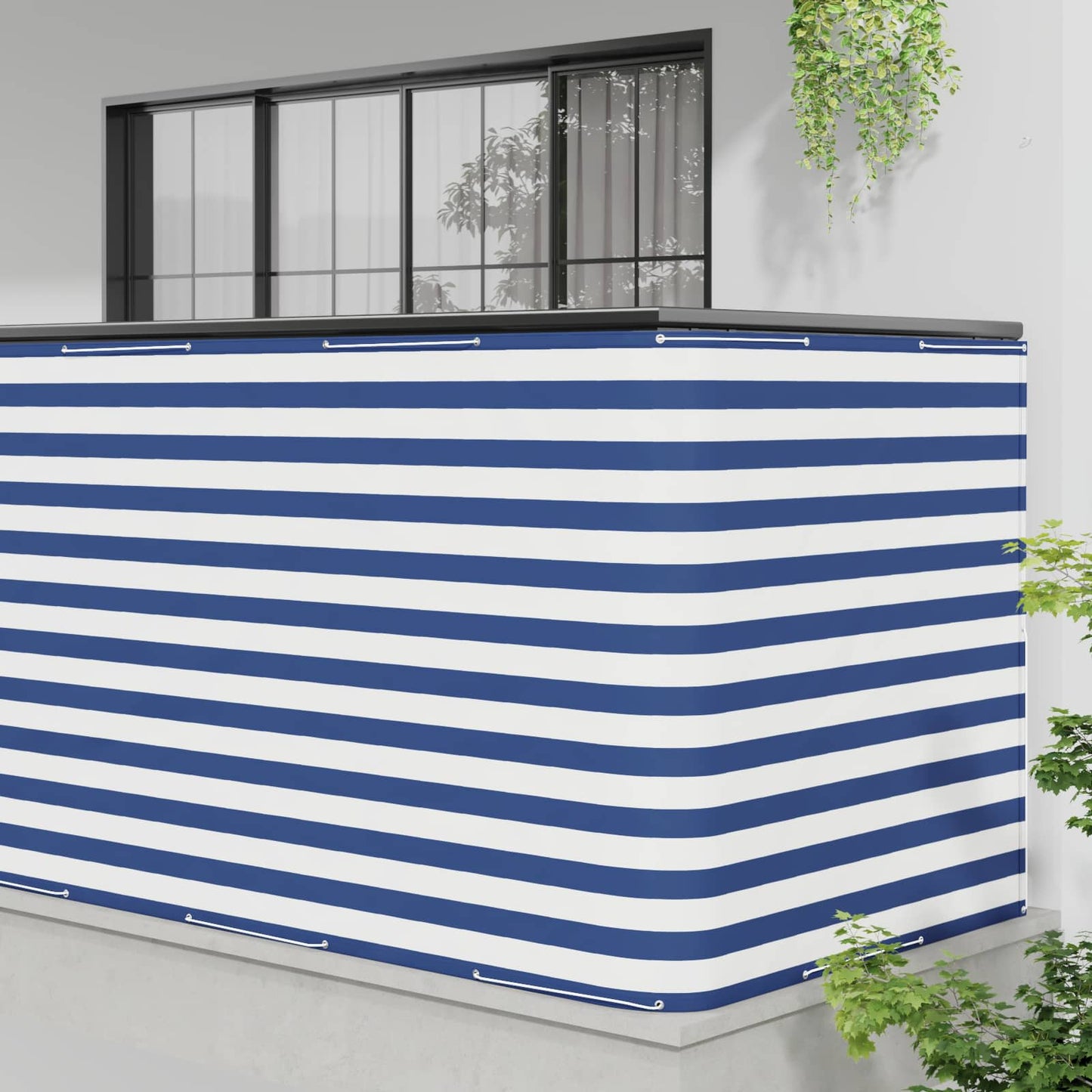 Balcony Privacy Screen 150 x 500 cm Fabric with PU Coated