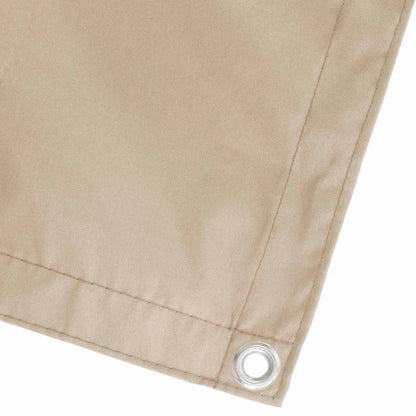 Balcony Privacy Screen 180 x 200 cm Fabric with PU Coated Beige