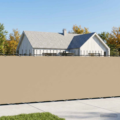 Balcony Privacy Screen 200 x 700 cm Fabric with PU Coated Beige