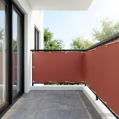Balcony Privacy Screen 150 x 200 cm Fabric with PU Coated