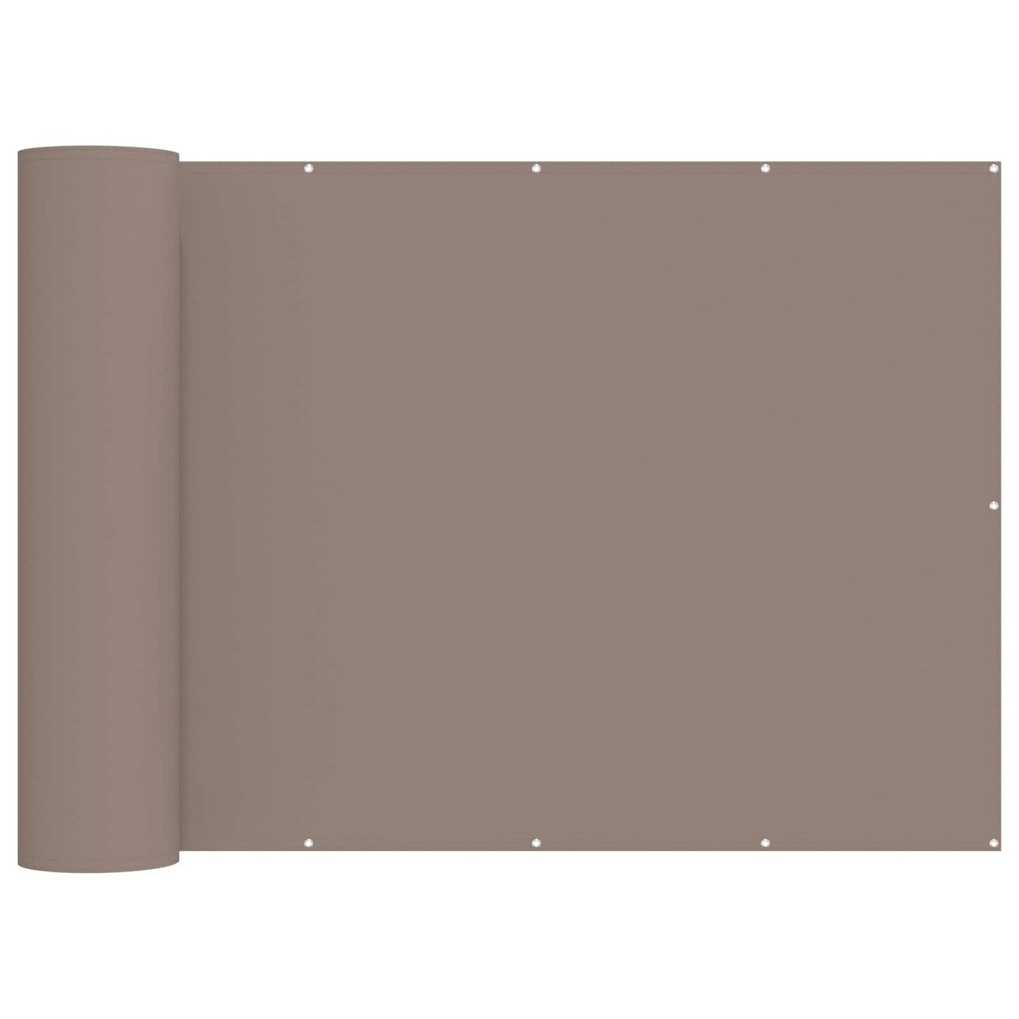 Balcony Privacy Screen 180 x 200 cm Fabric with PU Coated Taupe