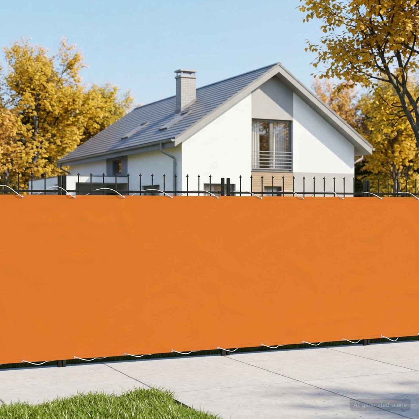 Balcony Privacy Screen 150 x 700 cm Fabric with PU Coated