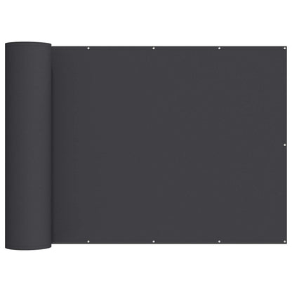 Balcony Privacy Screen 150 x 200 cm Fabric with PU Coated Black