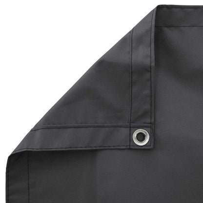 Balcony Privacy Screen 180 x 600 cm Fabric with PU Coated Black
