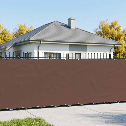 Balcony Privacy Screen 150 x 700 cm Fabric with PU Coated Brown