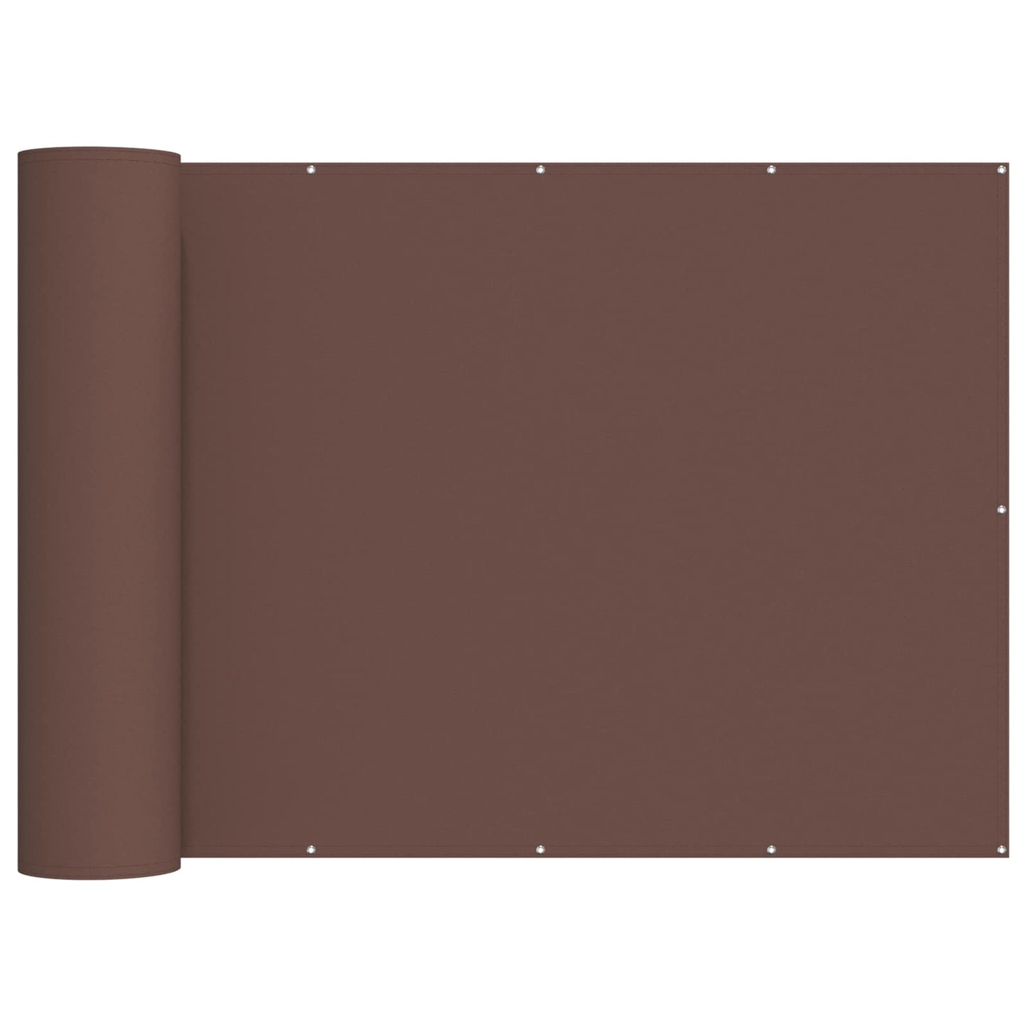 Balcony Privacy Screen 150 x 700 cm Fabric with PU Coated Brown