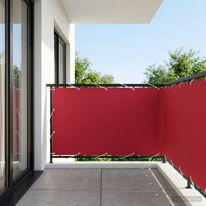 Balcony Privacy Screen 150 x 500 cm Fabric with PU Coated
