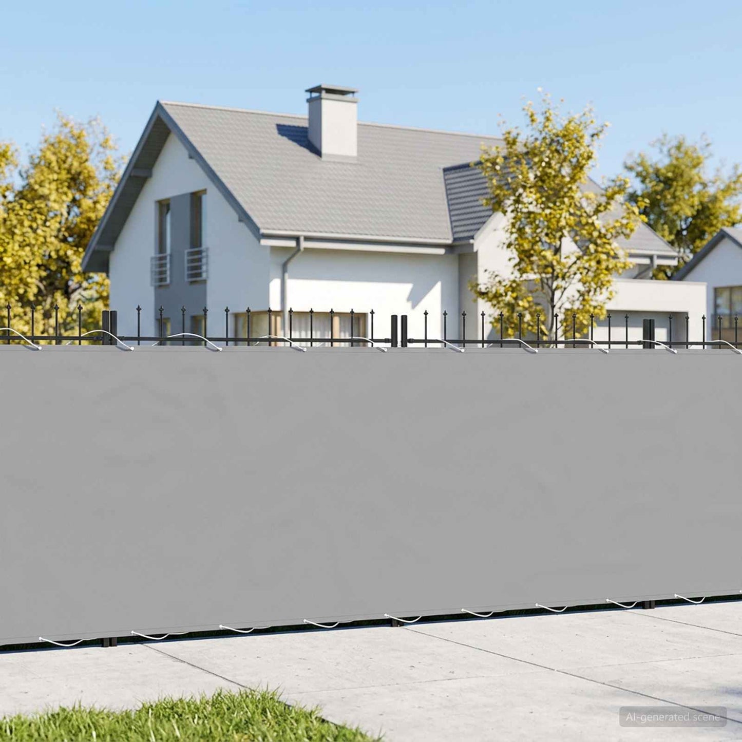 Balcony Privacy Screen 1.2 x 25 m Fabric with PU Coated
