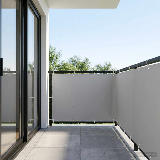 Balcony Privacy Screen 1.5 x 15 m Fabric with PU Coated