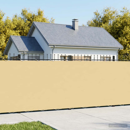 Balcony Privacy Screen 1.5 x 15 m Fabric with PU Coated Beige