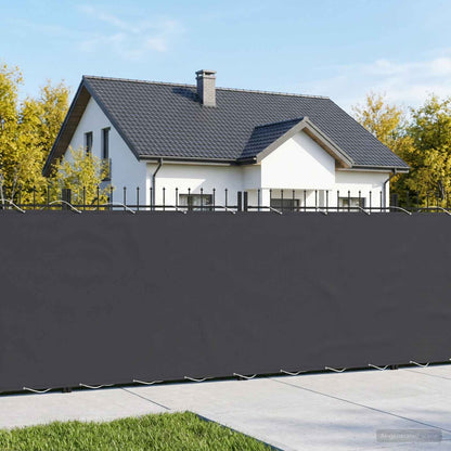 Balcony Privacy Screen 1.5 x 15 m Fabric with PU Coated Black