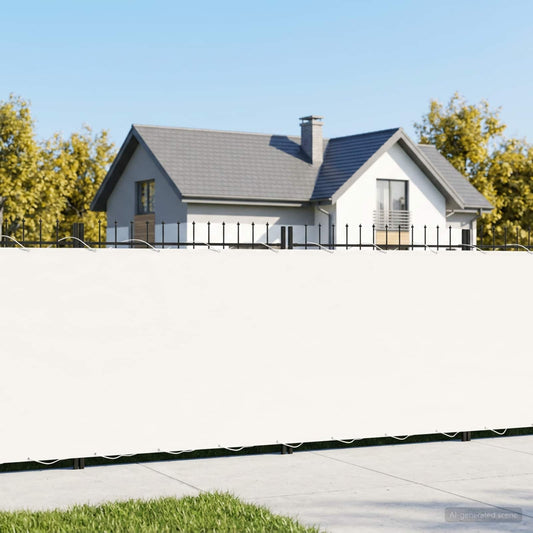 Balcony Privacy Screen 1.5 x 25 m Fabric with PU Coated White