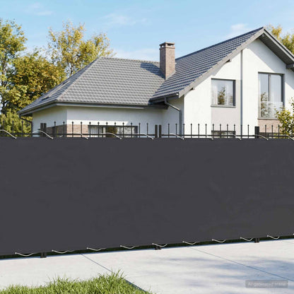 Balcony Privacy Screen 1.8 x 15 m Fabric with PU Coated Black