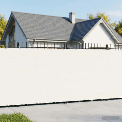 Balcony Privacy Screen 1.8 x 25 m Fabric with PU Coated White