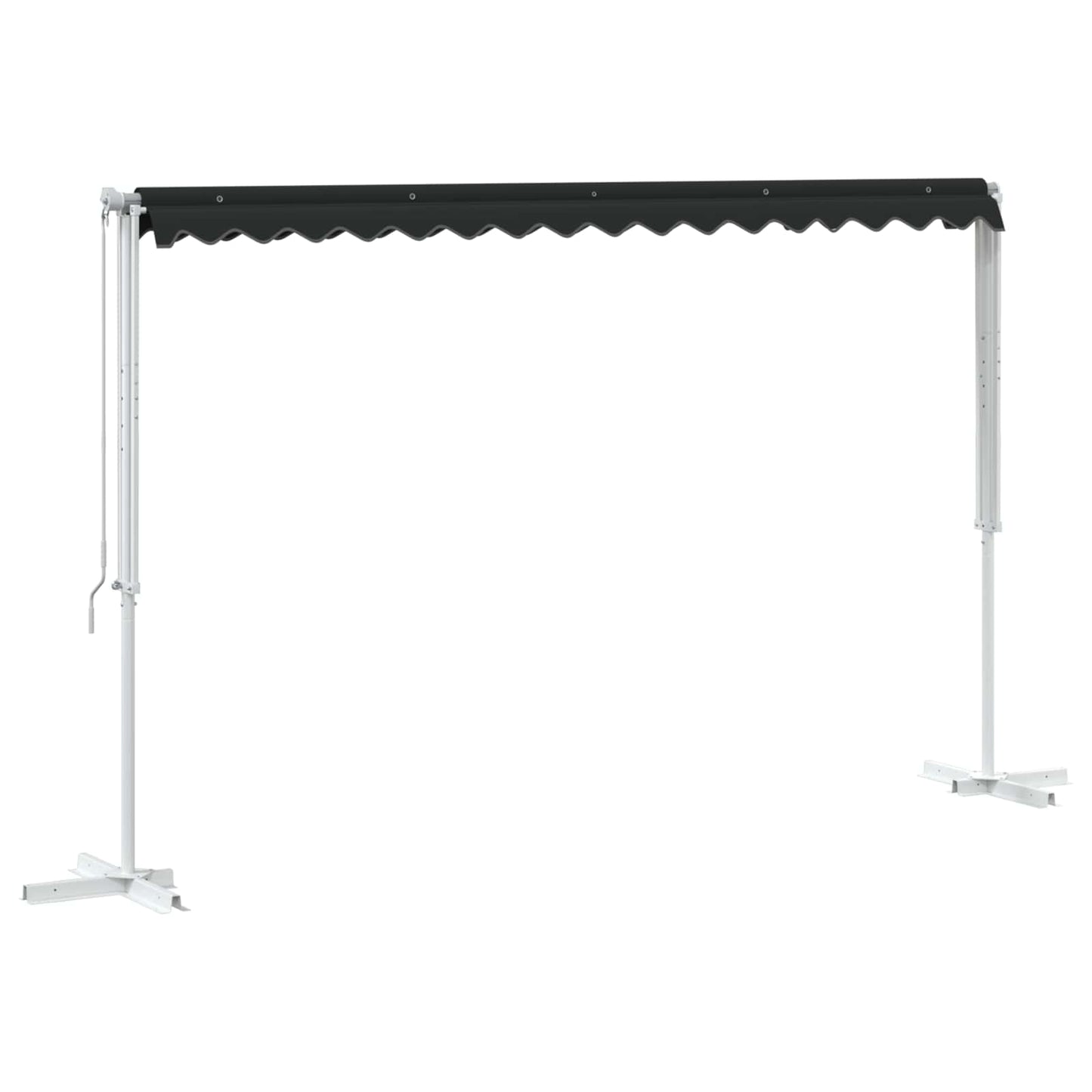 Free Standing Awning 4 x 3 m Polyester Anthracite