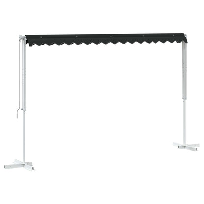 Free Standing Awning 4 x 3 m Polyester Anthracite