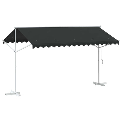 Free Standing Awning 4 x 3 m Polyester Anthracite